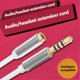 thumbnail image 5 of Tholdsy Cable de extensión para auriculares, aleación de aluminio, Audio, altavoz de 3,5mm, a , 3 metros Type1 NO1, 5 of 6