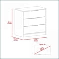 thumbnail image 6 of Dressers, Kaia 3-Drawer Light Gray Dresser with Superior Top | Gray | Particle Board, 6 of 9