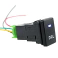 thumbnail image 2 of 1 Pieza de Interruptor de Botón 4 Polos Azul Led con Patrón de Luz para Coches Cola Interruptor de botón pulsador de 4 polos para automóvil, 2 of 8
