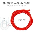 thumbnail image 2 of 10 Ft Silicone Vacuum Tubing, 1/4" (6mm) Inner Diameter High Performance Vacuum Hose Line, High Temperature 130PSI Max Pressure Tubing Hose for Vehicle Radiator Engine (Red), 2 of 6