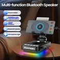 thumbnail image 2 of Gifts for Men Women Phone Stand Bluetooth Speaker with Light and Charging Function, 360 Rotating Phone Holder Cool Tech Gifts for Dad Mom Husband Unique Birthday Gift Ideas, 2 of 4