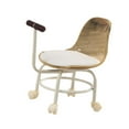 thumbnail image 4 of Taburete bajo con ruedas, silla giratoria para niños, juguete educativo, asiento con ruedas universales Marrón, 4 of 9