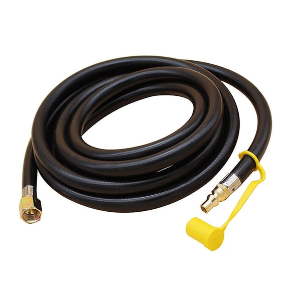 5ft Propane Hose POL to 1/4 Inch Inverted Male Flares Connects to 20lb or 30lb Tanks for Camping and Grill