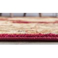 thumbnail image 4 of Unique Loom Versailles Collection Traditional Classic Medallion Motif Area Rug (6' 0 x 6' 0 Round Burgundy/ Ivory), 4 of 5