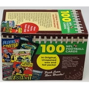 Superior Sports Investments LLC 100 NFL Football Cards in Original Unopened Wax and Foil Packs