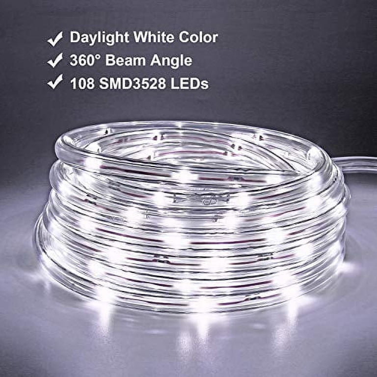 Blue Light For Room 16ft Blue LED Rope Lights - Waterproof Connectable ...