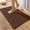 Coffee, variant on Bathroom Rugs Waffle Bathroom Runner,Super Soft Absorbent Non Slip Bath Mat Beside Tub Rubber Backed Machine Washable Bathroom Rugs with Tassels Boho Bathroom Decor,White 16"x24"