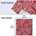 thumbnail image 7 of Dreamtimes Valentine's Day Love Heart Cloth Napkins Set of 1, Oversized Washable Reusable Polyester Dinner Table Napkins for Family, Restaurant, Party Decor, 20 x 20 Inch, 7 of 7