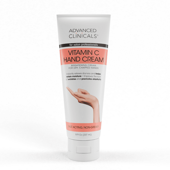 Advanced Clinicals Vitamin C Hand Cream for Dry Hands 8 fl oz