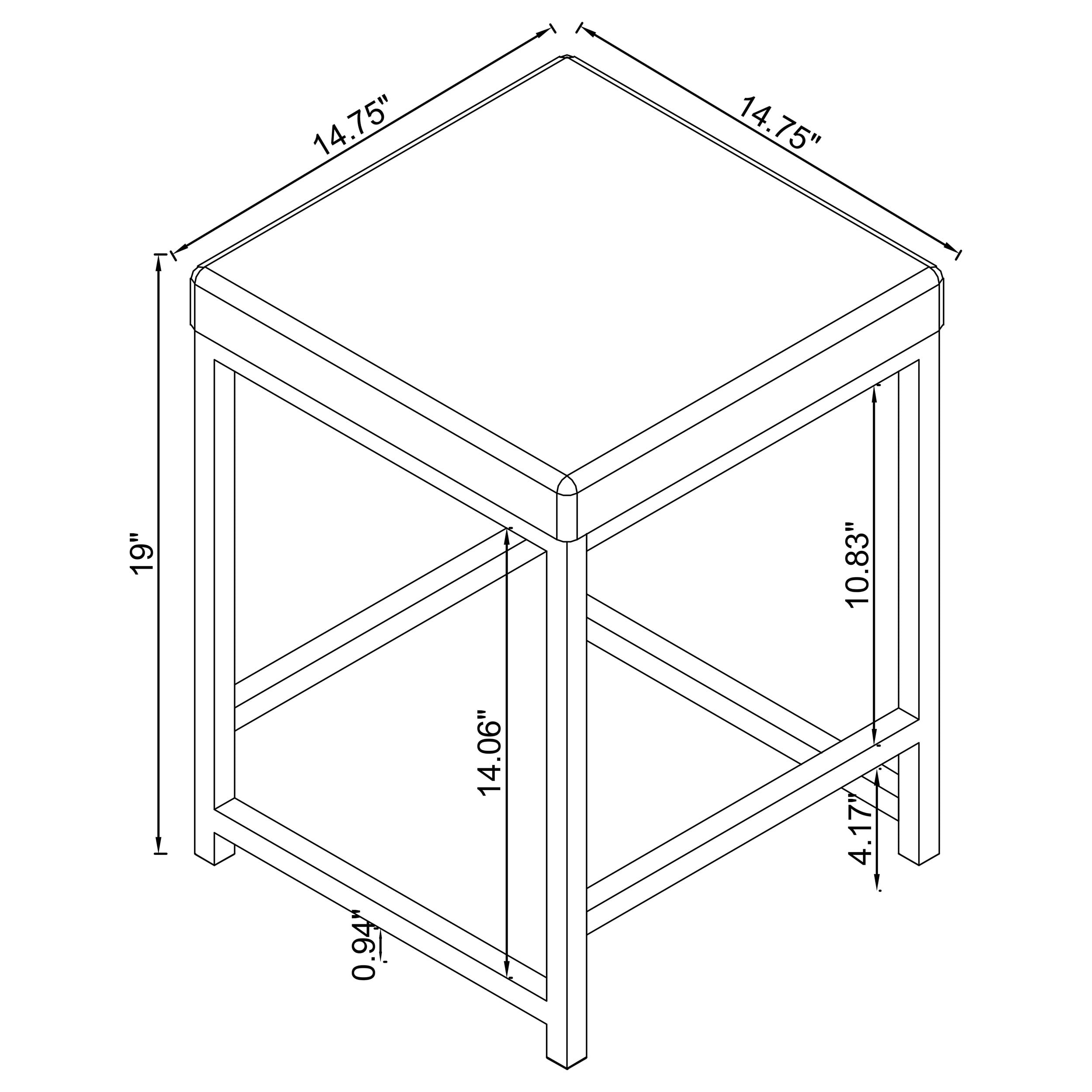 Light Grey Upholstered Square Vanity Stool
