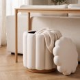 thumbnail image 2 of Better Homes & Gardens Lillian Velvet Tufted Storage Ottoman, Cream, 2 of 8