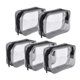 thumbnail image 1 of 5 Pack Clear Portable Cosmetic Makeup Bag Pvc Zippered Toiletry Carry Pouch For Vacation, Bathroom And Organizing (small, Transparent), 1 of 5