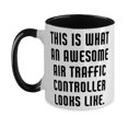 thumbnail image 2 of Nice Air Traffic Controller Two Tone 11oz Mug, This Is What An Awesome Air Traff, 2 of 2
