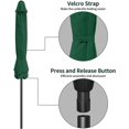 thumbnail image 3 of 9 Ft Patio Umbrella with Push Button Tilt Crank and 8 Sturdy Ribs, Outdoor Sunshade Canopy for Garden, Deck, Backyard, Poolside, Green × 9 Ft, 3 of 8