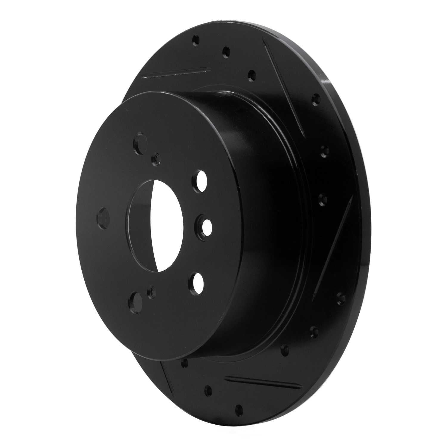 Dynamic Friction Company 633-76079R DFC Brake Rotor - Drilled And Slotted - Black