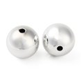 thumbnail image 2 of 100pcs Plating Acrylic Beads Round Silver Plated 20mm Hole: 3mm, 2 of 2