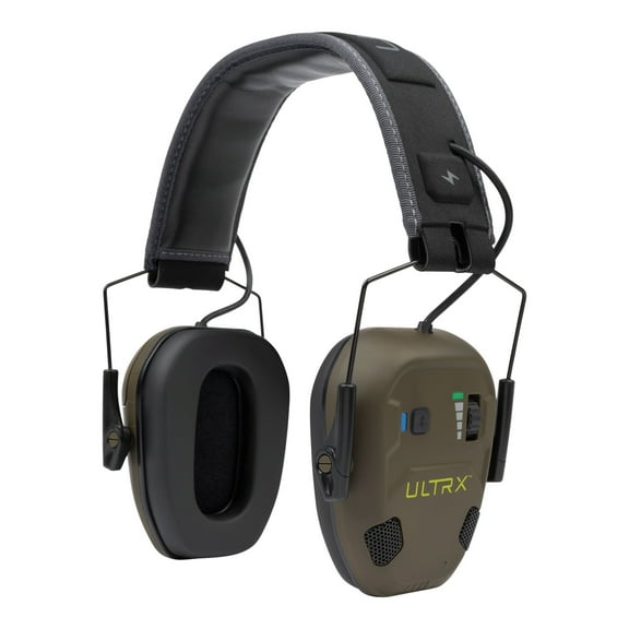 Ultrx Bionic Fuse Ion Bluetooth Electronic Earmuff, Olive