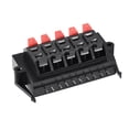 thumbnail image 3 of Unique Bargains 10 Way  Spring Speaker Terminal Clip Push Release Connector Audio Cable Terminals Strip Block Black Red WP10-11, 2Pcs, 3 of 3