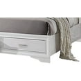 thumbnail image 3 of Bowery Hill Queen Storage Panel Bed in White and Rhinestone, 3 of 4