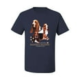 thumbnail image 2 of If It's Not a Bassett Hound Its Just a Dog Gift | Mens Dog Lover Graphic T-Shirt, Navy, Small, 2 of 3