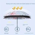 thumbnail image 3 of Double Layer Folding Umbrella Flower Printed UPF50+ Sun Rain Umbrella UV Protection Vinyl coating Parasol Sun Shade Umbrella, 3 of 6