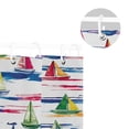 thumbnail image 5 of Yayeee Shower Curtain with Hooks 72"x72" Waterproof Fabric Bathroom Hanging Decor, Hand Drawn Sailboats, 5 of 5