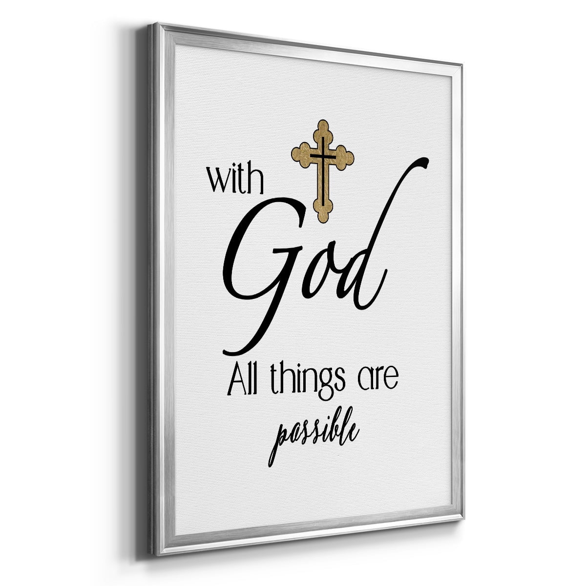 All Things Possible Gold Premium Classic Framed Print - Ready to Hang