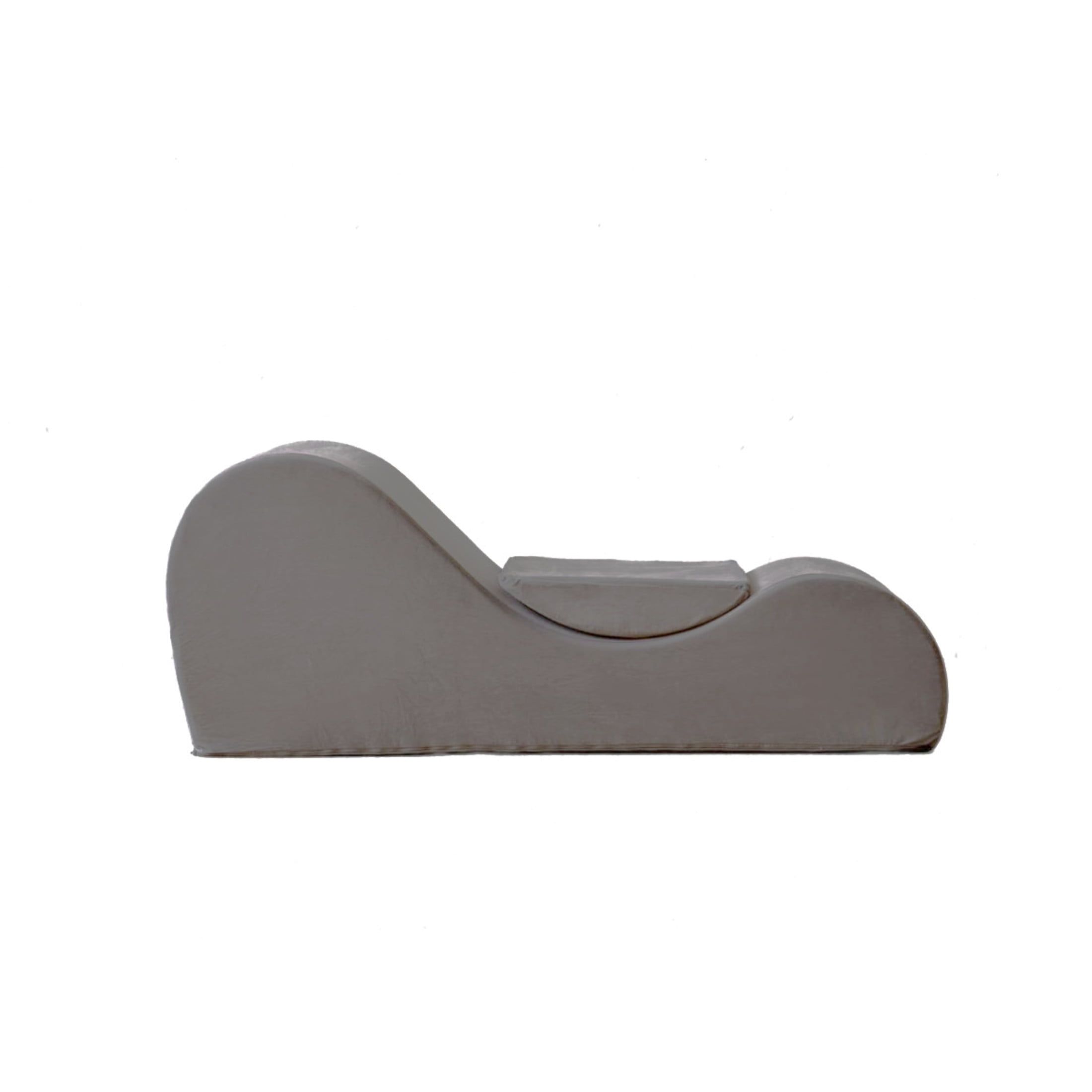 GDF Studio 62.5" Ergonomic Chaise Lounge Chair with High-Density Foam, Machine-Washable Cover, Gray