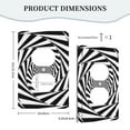 thumbnail image 5 of ZICANCN Outlet Covers Wall Plate, Pattern Spiral Texture Wallpaper Light Switch Cover Decorative, Duplex Toggle Combo 1-Gang, 5 of 9