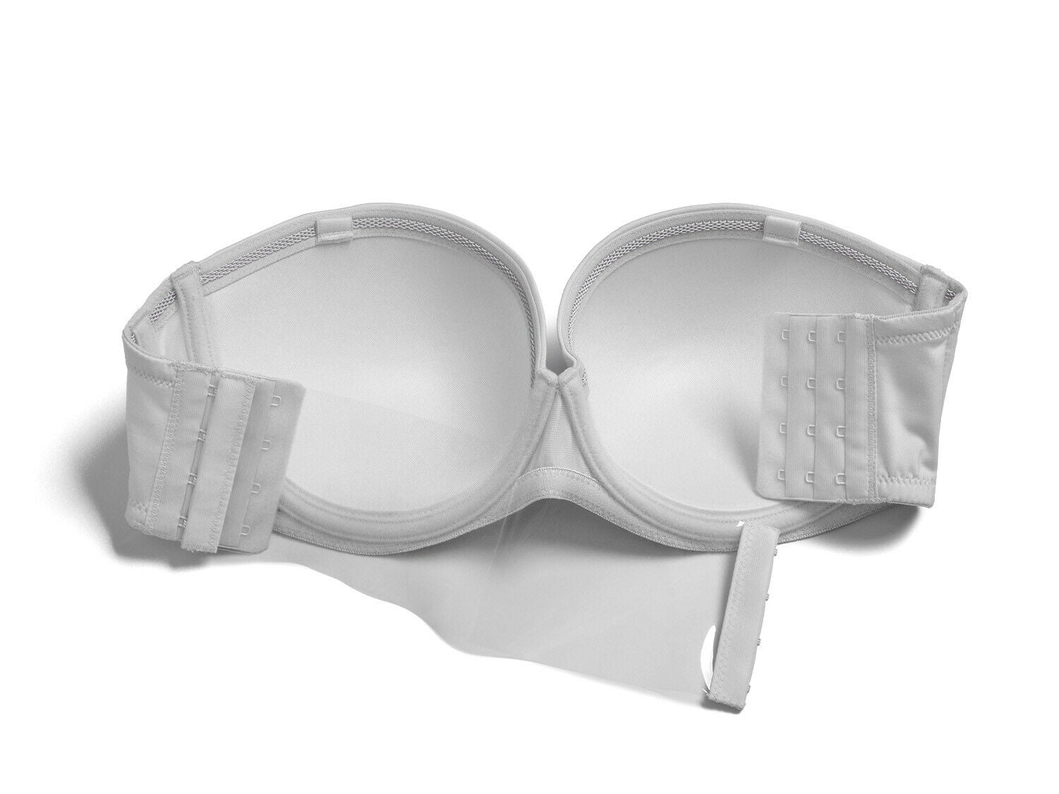 HWDI 42D White Strapless clear Back Bras with Straps Plus Size Multiway  Lift Up