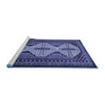 thumbnail image 2 of Ahgly Company Machine Washable Indoor Square Persian Blue Traditional Area Rugs, 7' Square, 2 of 4