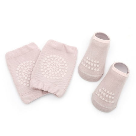 

Wolfast Promotion Toddler Boys Girls Solid Color Socks Breathable Kids Dispensing Non-slip Indoor Socks Crawl Knee Pads Suit