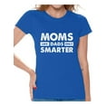 thumbnail image 1 of Awkward Styles Women's Moms Like Dads Only Smarter Graphic T-shirt Tops White Mothers Day, 1 of 4