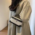 thumbnail image 4 of LNGOOR Fashion Canvas Patchwork Crossbody Bags Portable Bucket Box Handbag Ladies‘ Commuter Phone Storage Shoulder Bag Versatile Simple, 4 of 7