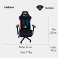 thumbnail image 2 of Silla Gamer Libitium reclinable Luz RGB, 2 of 4