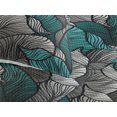 thumbnail image 3 of Ambesonne Tropical Quilted Bedspread Set 3 Pcs, Line Exotic Leaves Boho, Twin, Turquoise Charcoal Grey, 3 of 4
