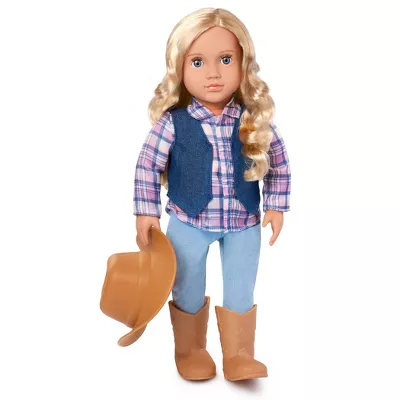 Our Generation 18" Cowgirl Doll in Western-Inspired Outfit