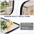 thumbnail image 5 of ANDY STAR Oval Mirrors for Bathroom, 20x30" Black Bathroom Vanity Mirror with Metal Frame, Black Oblong Bathroom Mirror for Over Sink, Modern Anti Rust Wall Mounted, 5 of 9