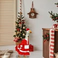 thumbnail image 4 of Christmas Goose Costume Set for 23 inch Statues - Hat & Clothes for Yard, Patio & Garden Decor (Goose Not Included), Festive Outfit to Elevate Christmas Outdoor Displays, Red 2, 4 of 7