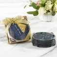 thumbnail image 3 of Kate Aspen Under The Stars Glass Coaster with Holder (Set of 6), Home D cor & Gift Set, Party Favor, Take Home Gift, Wedding Decoration, Navy Under The Stars (Set of 6), 3 of 6