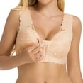 thumbnail image 6 of Everyday Bras for Women Front Closure Bra Women Bras Push up Women Bras plus Size Front Close 36ddd Sports Bras for Women Women Bras Bra Pack Athletic Bras for Women Women's Bra Sports Bra Beige L, 6 of 8