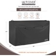 thumbnail image 2 of Waterproof Firewood Racks Cover 8 Feet Heavy Duty Outdoor Logs Holder Stand Cover, Black, 2 of 7