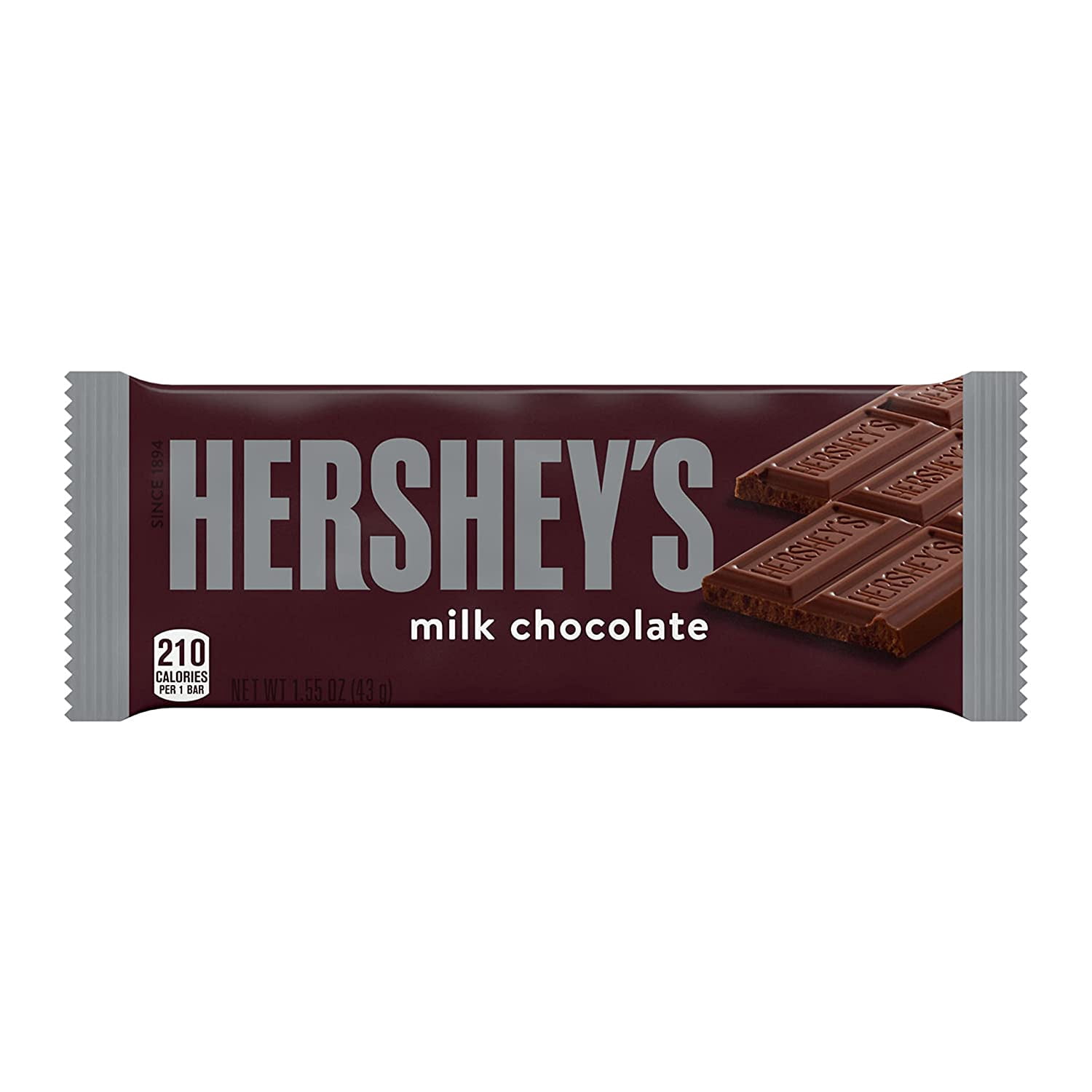 HERSHEY'S Milk Chocolate, Individually Wrapped Candy Bars, 1.55 oz (36 Count)