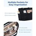 thumbnail image 4 of Bolsa BAGSMART, ligera y acolchada, con compartimentos, color azul marino, 4 of 7
