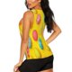 thumbnail image 3 of Balery Easter eggs (2) Camiseta sin mangas estampada ligera para mujer, tops de entrenamiento sin mangas, camisetas de yoga transpirables de secado rápido.-X-Large, 3 of 7