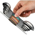 thumbnail image 1 of Magnetic Measuring Spoons Set of 8 Stainless Steel Dual Sided Stackable Measuring Spoons Nesting Teaspoons Tablespoons for Measuring Dry and Liquid Ingredients, 1 of 5