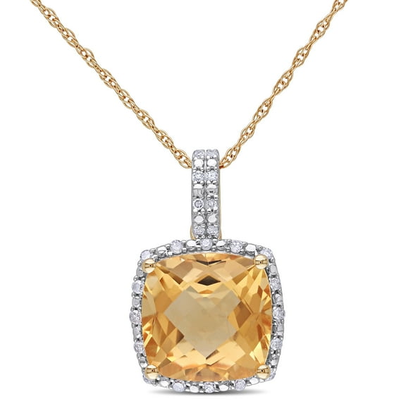 Everly Women's Citrine 10k Yellow Gold Necklace