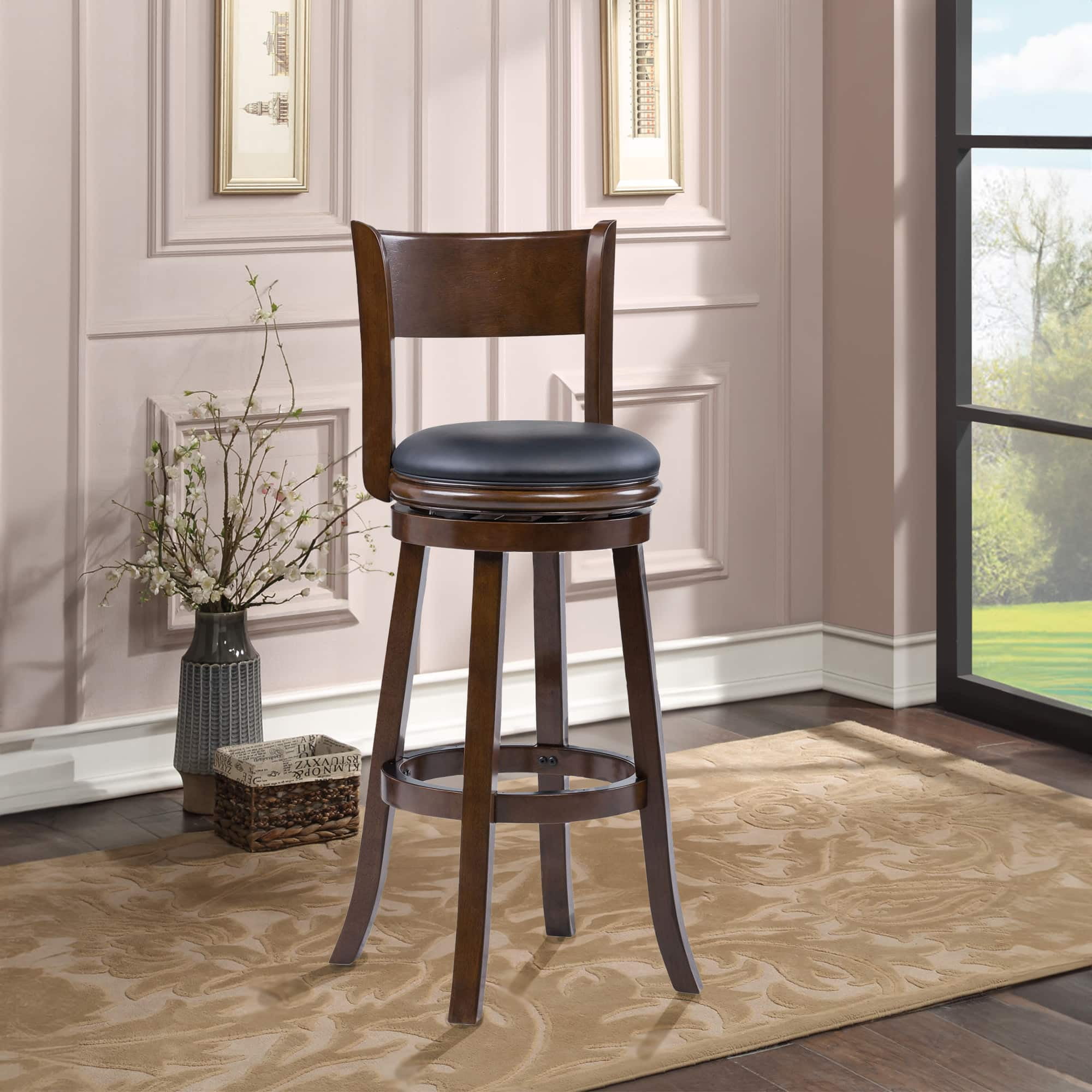 Boraam Palmetto 34 in. Swivel Extra Tall Barstool