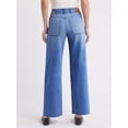 thumbnail image 3 of EMMIOL Women's Baggy Boyfriend Jeans Y2K Trendy Stretchy Mid Rise Wide Leg Loose Fit High Waisted, 3 of 6