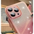 thumbnail image 3 of Luxury  Shockproof Glitter Clear Soft Phone Case for iPhone 14 11 13 12 Pro Max X XS 7 8 Plus Lens Camera Protector Transparent Cover (White Blue,for iPhone 11), 3 of 10